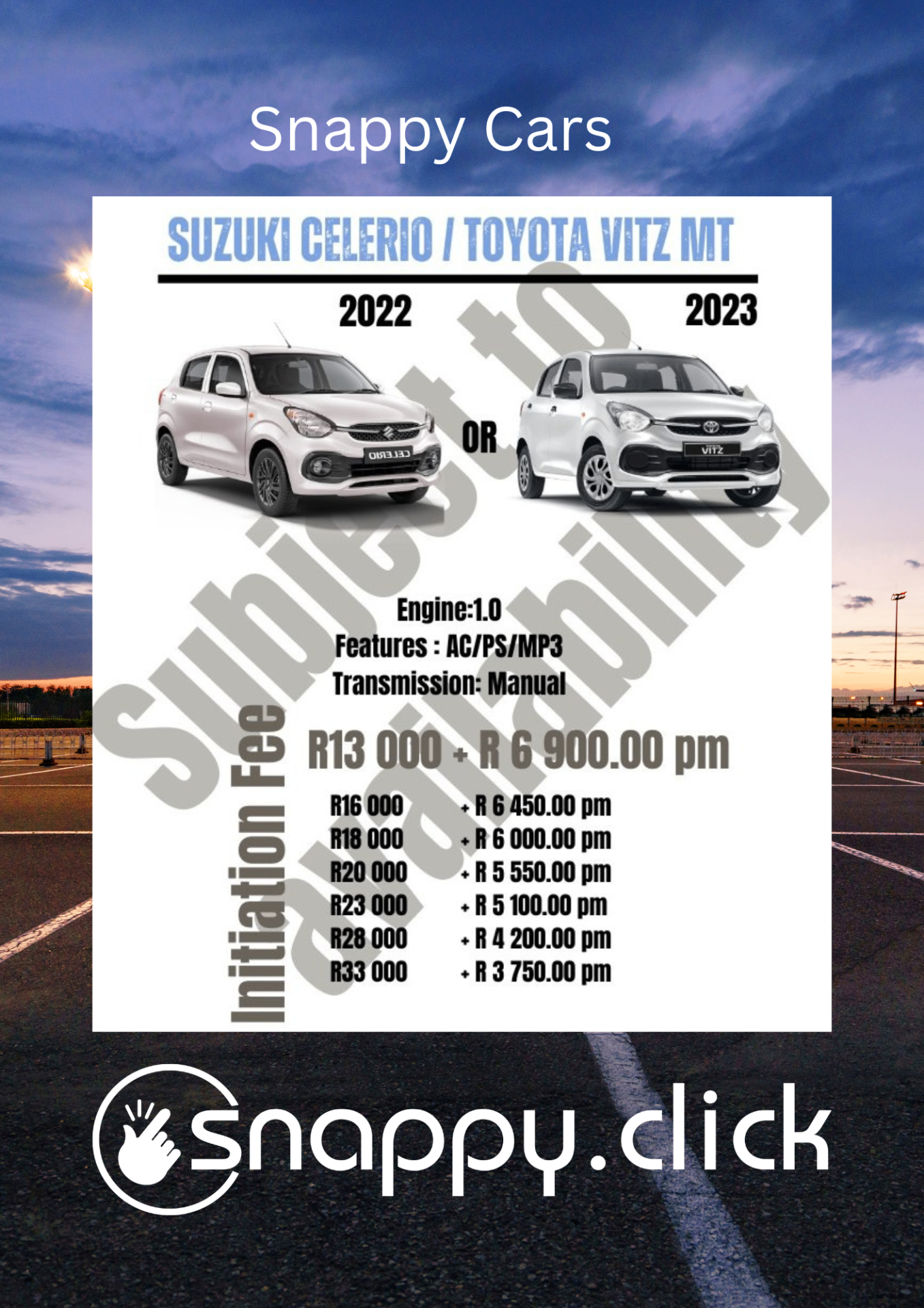 SnappyCars - Vehicle Finance & Car Rentals South Africa | Buy Cars No ...